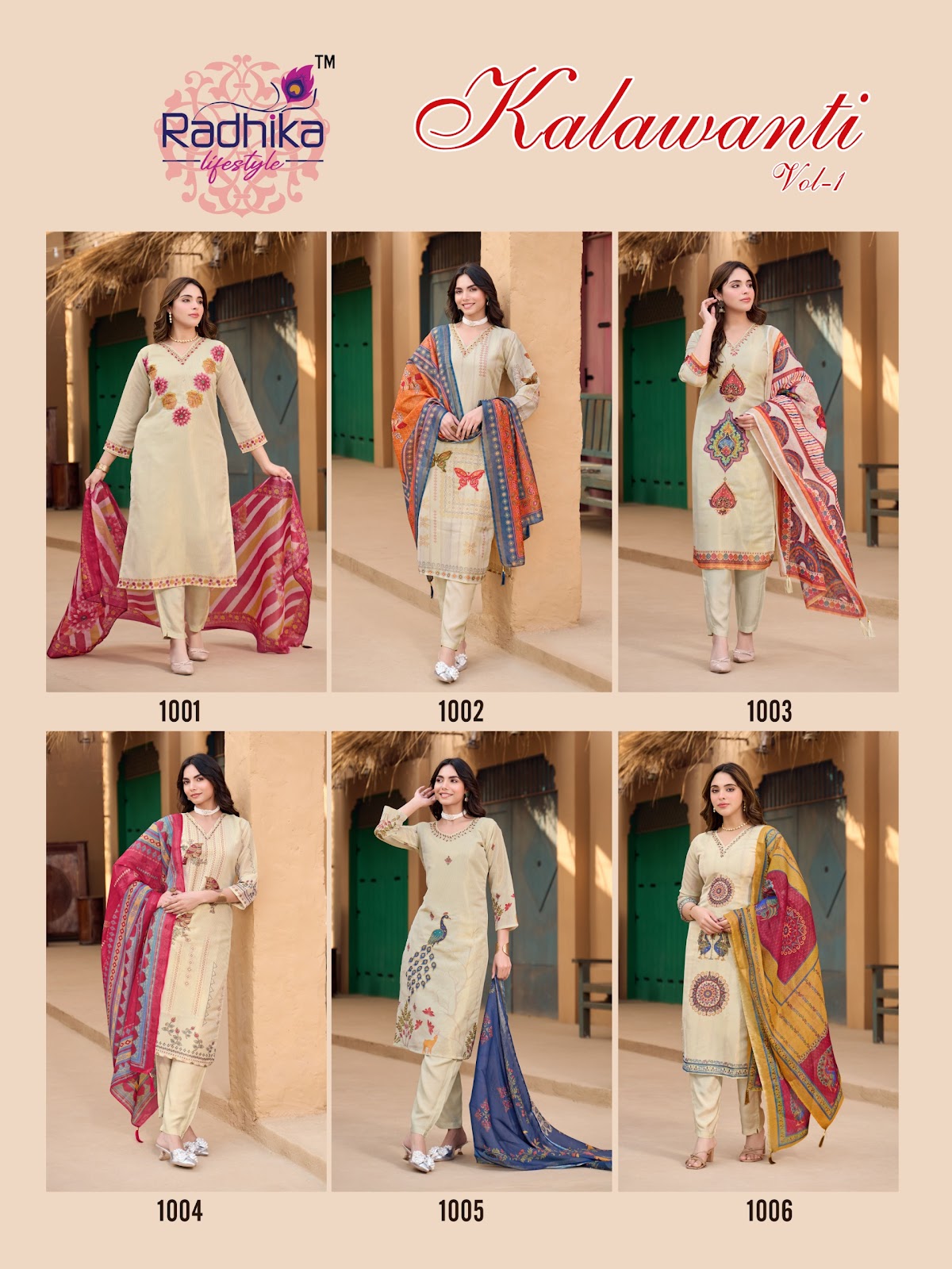 Kalawanti Vol 1 Radhika Lifestyle Silk Readymade Pant Style Suits Exporter India