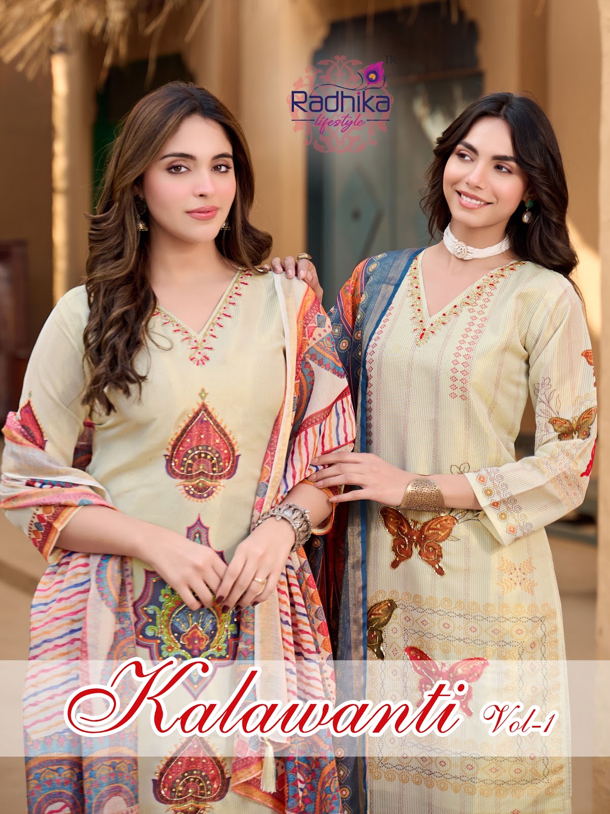Kalawanti Vol 1 Radhika Lifestyle Silk Readymade Pant Style Suits Exporter India