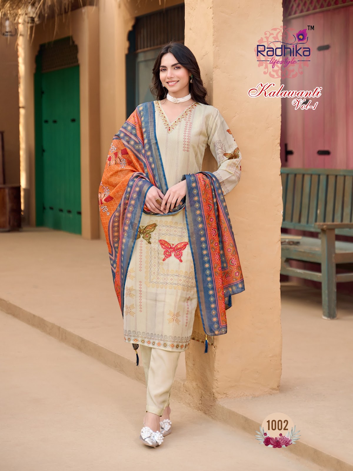 Kalawanti Vol 1 Radhika Lifestyle Silk Readymade Pant Style Suits Exporter India