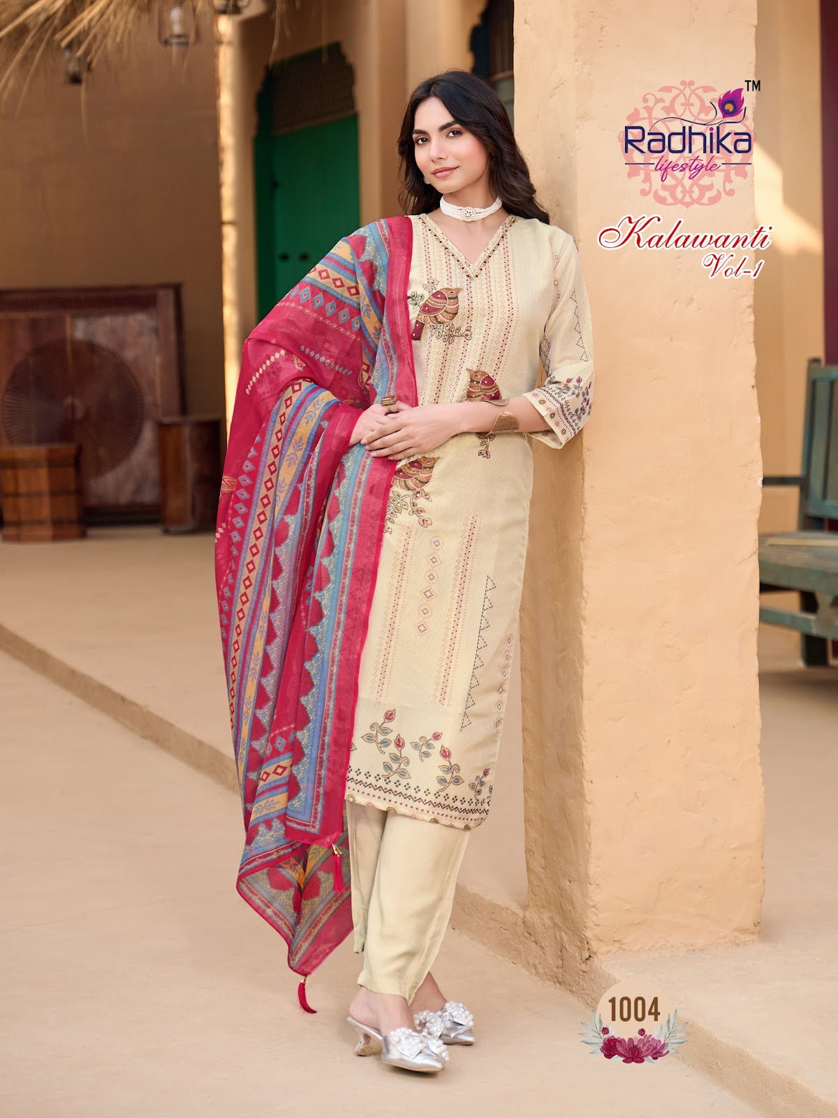 Kalawanti Vol 1 Radhika Lifestyle Silk Readymade Pant Style Suits Exporter India