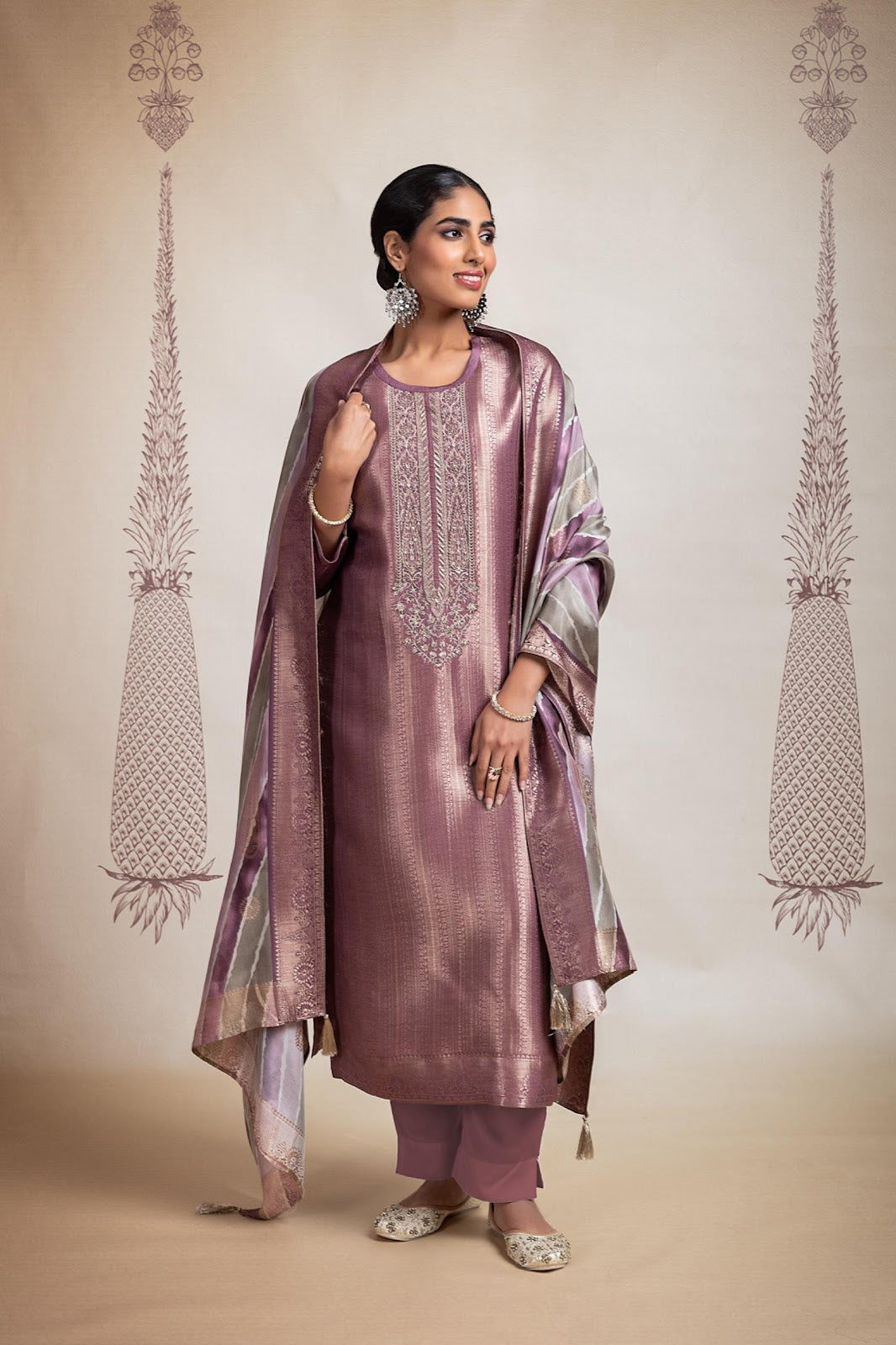 Kaleem Naariti Silk Pant Style Suits Manufacturer