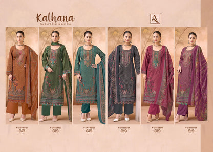 Kalhana Alok Cambric Cotton Karachi Salwar Suits Supplier India