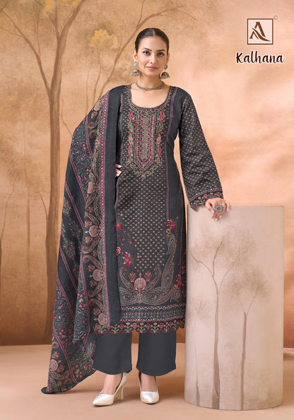 Kalhana Alok Cambric Cotton Karachi Salwar Suits Supplier India