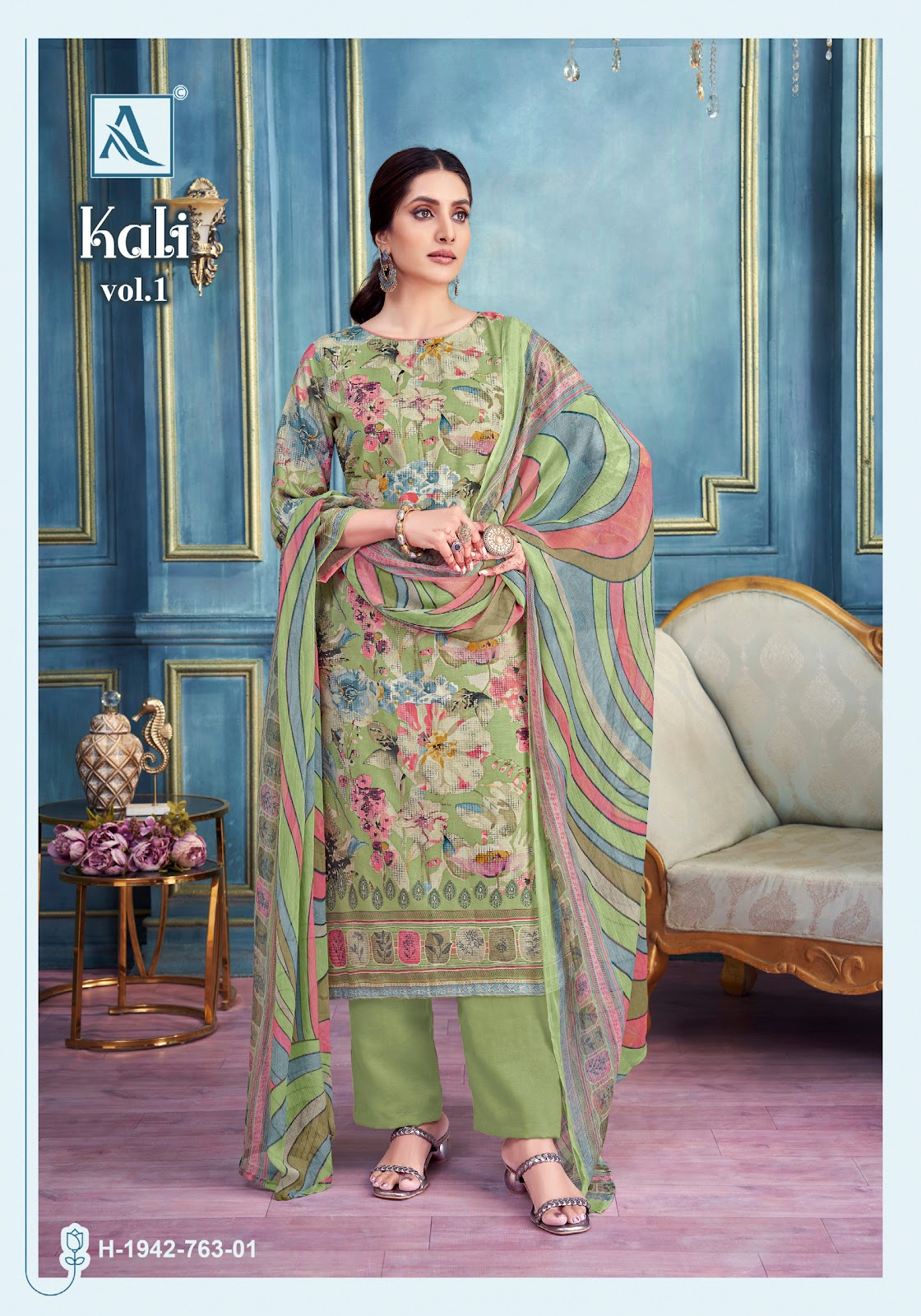 Kali Vol 1 Alok Viscose Simmer Karachi Salwar Suits Manufacturer India