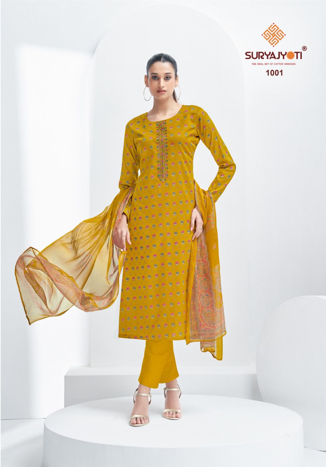 Kali Vol 1 Suryajyoti Jaam Satin Pant Style Suits Supplier