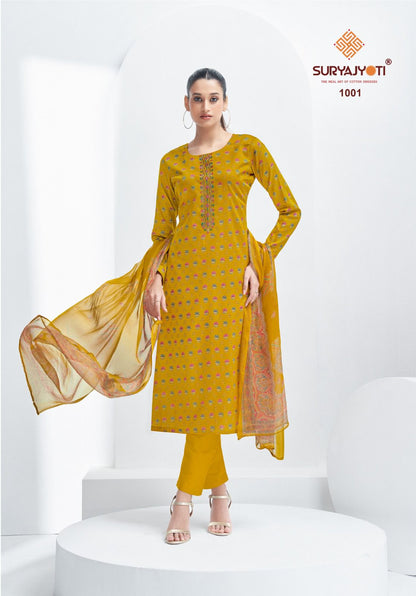 Kali Vol 1 Suryajyoti Jaam Satin Pant Style Suits Supplier