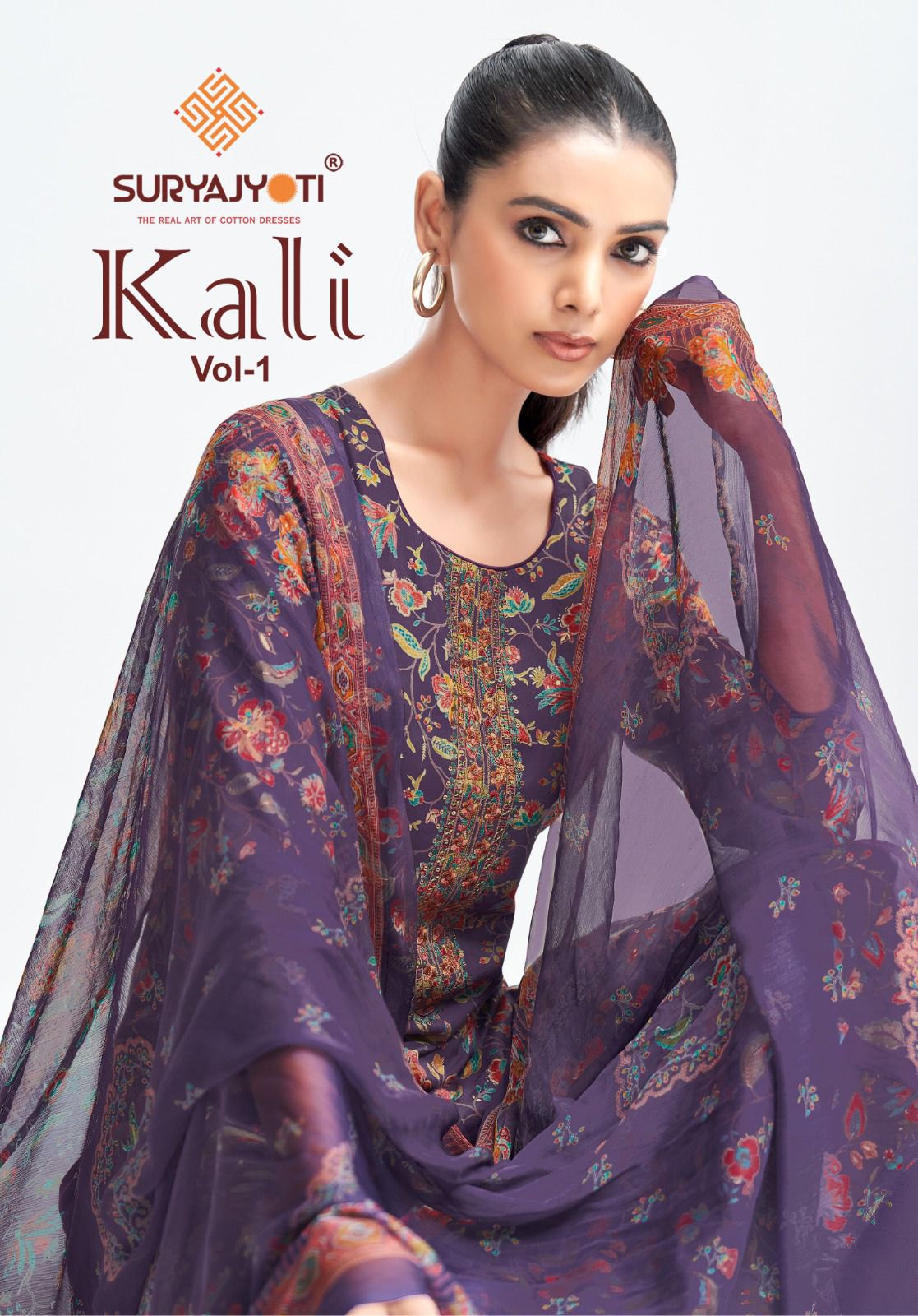 Kali Vol 1 Suryajyoti Jaam Satin Pant Style Suits Supplier