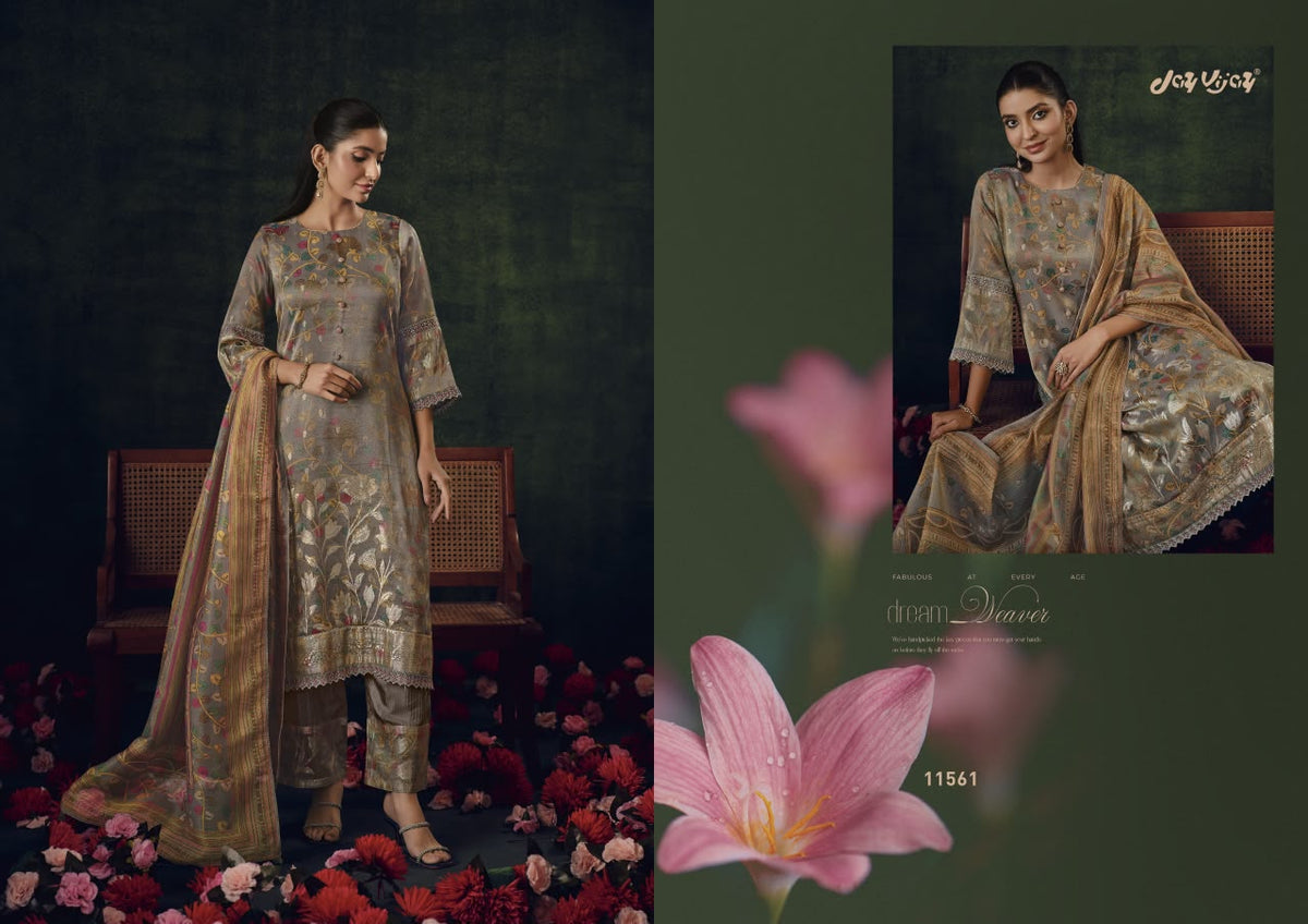 Kalika Jay Vijay Tissue Pant Style Suits Supplier India