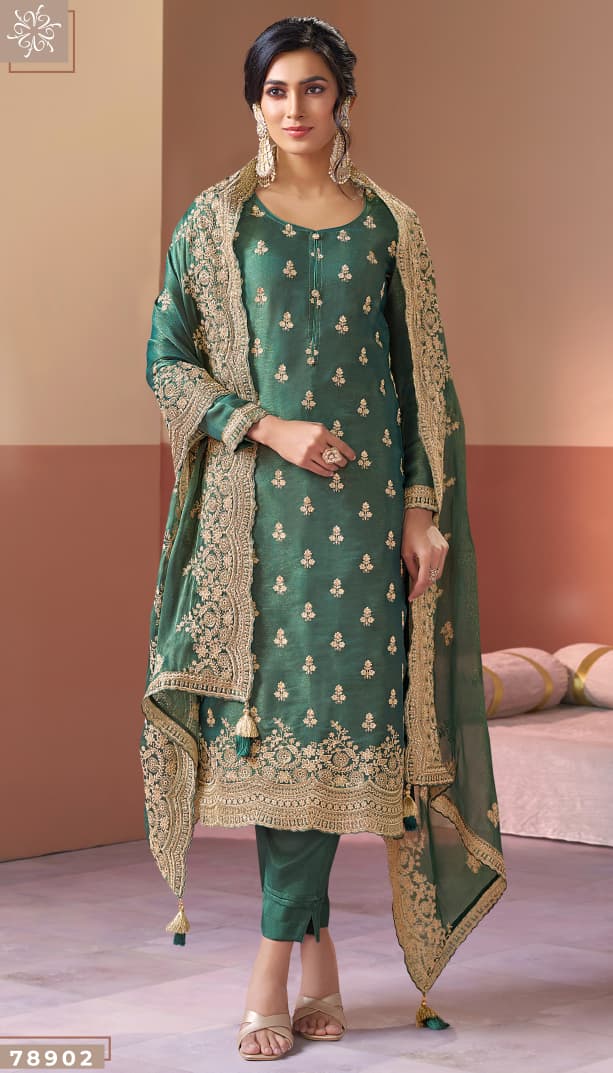 Kalika Kuleesh Vinay Fashion Llp Silk Pant Style Suits Manufacturer