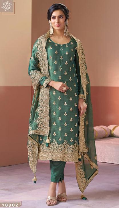 Kalika Kuleesh Vinay Fashion Llp Silk Pant Style Suits Manufacturer
