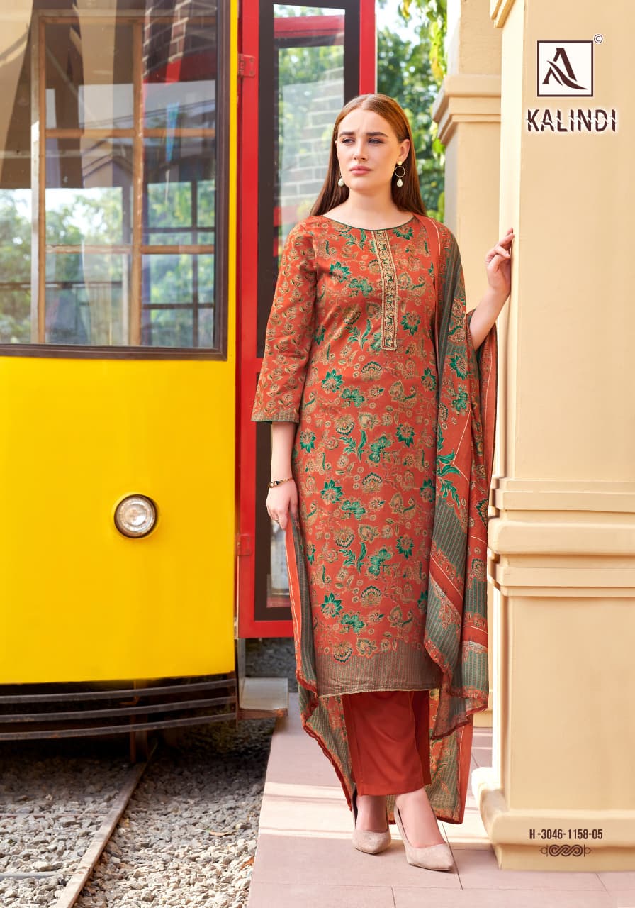 Kalindi Alok Viscose Zam Karachi Salwar Suits Supplier India