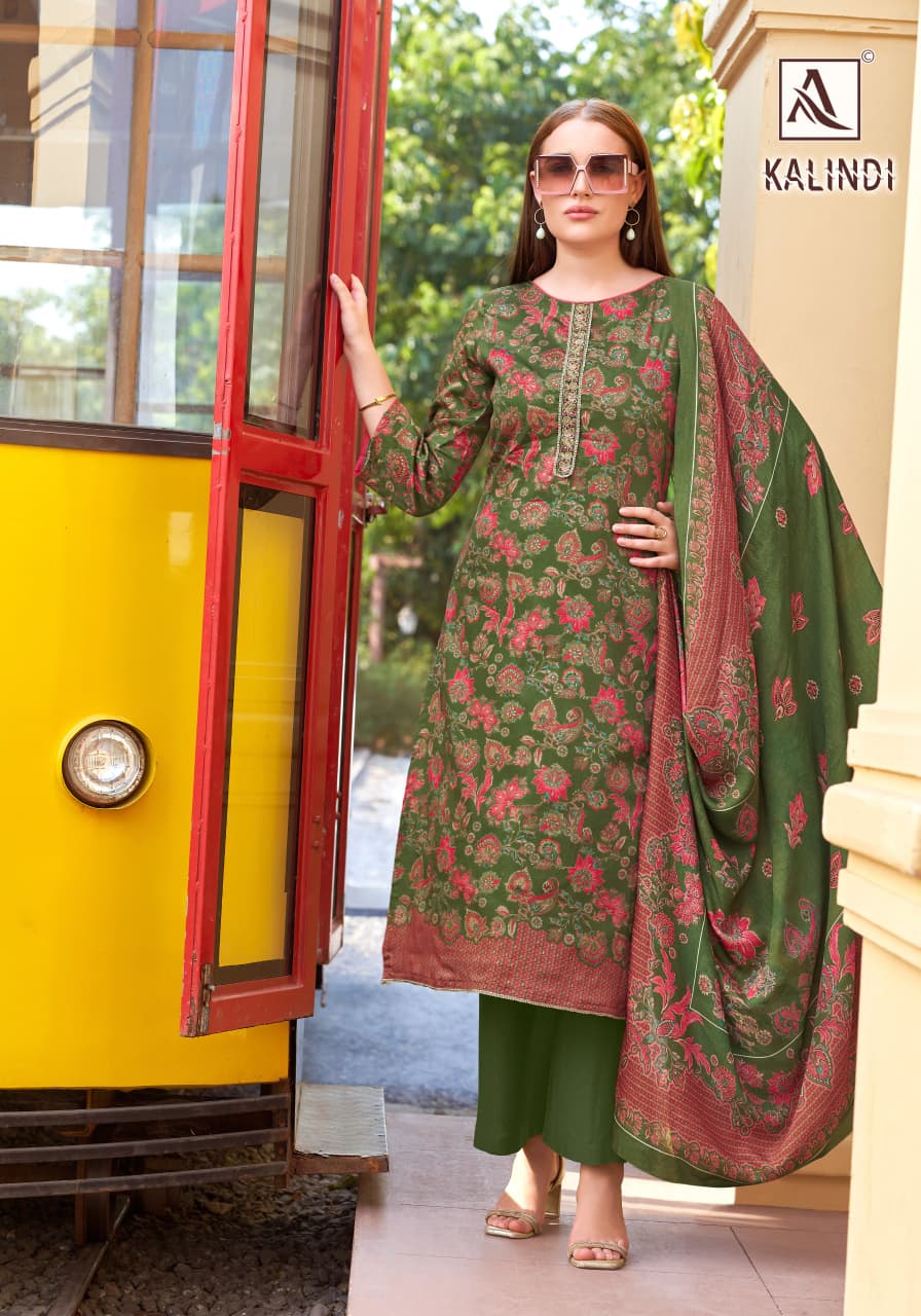 Kalindi Alok Viscose Zam Karachi Salwar Suits Supplier India