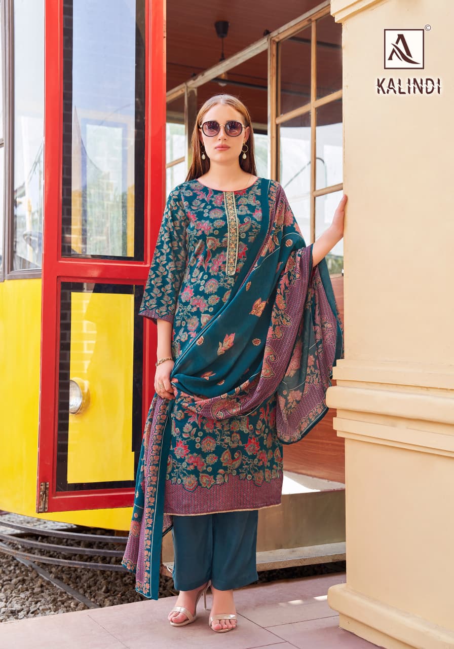 Kalindi Alok Viscose Zam Karachi Salwar Suits Supplier India