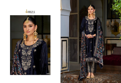 Kalindi Ibiza Pure Viscose Velvet Suits Wholesaler Gujarat