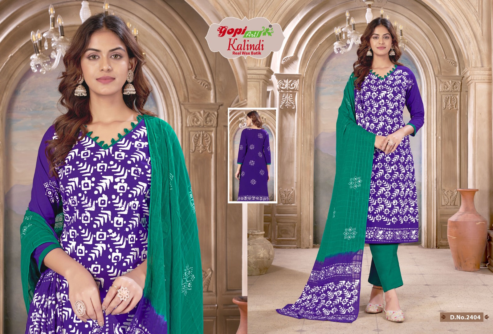 Kalindi Vol 24 Gopi Art Cotton Pant Style Suits Supplier Gujarat