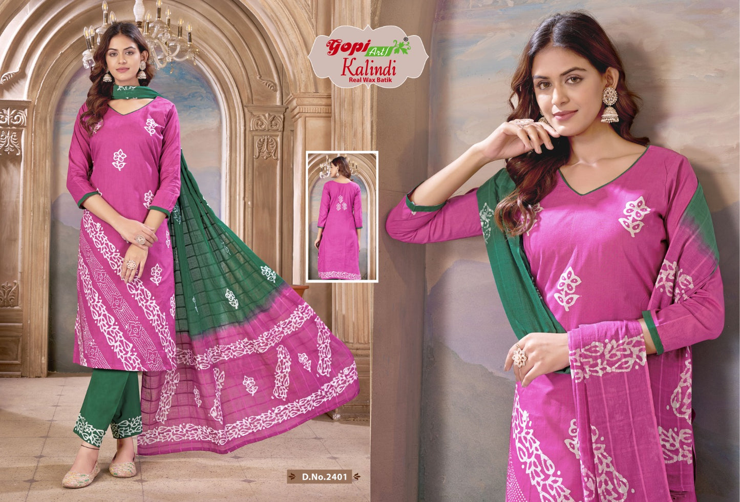 Kalindi Vol 24 Gopi Art Cotton Pant Style Suits Supplier Gujarat