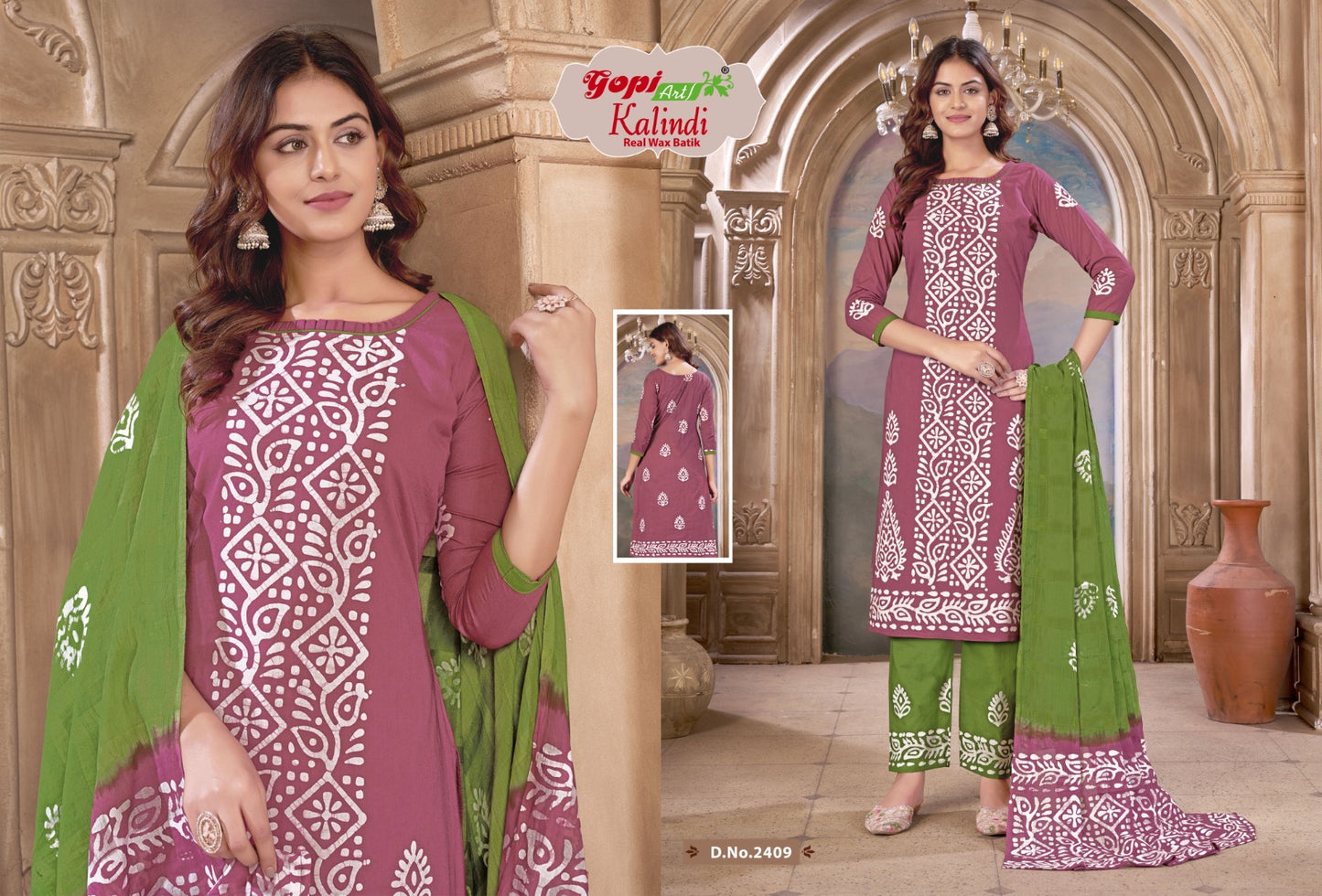 Kalindi Vol 24 Gopi Art Cotton Pant Style Suits Supplier Gujarat