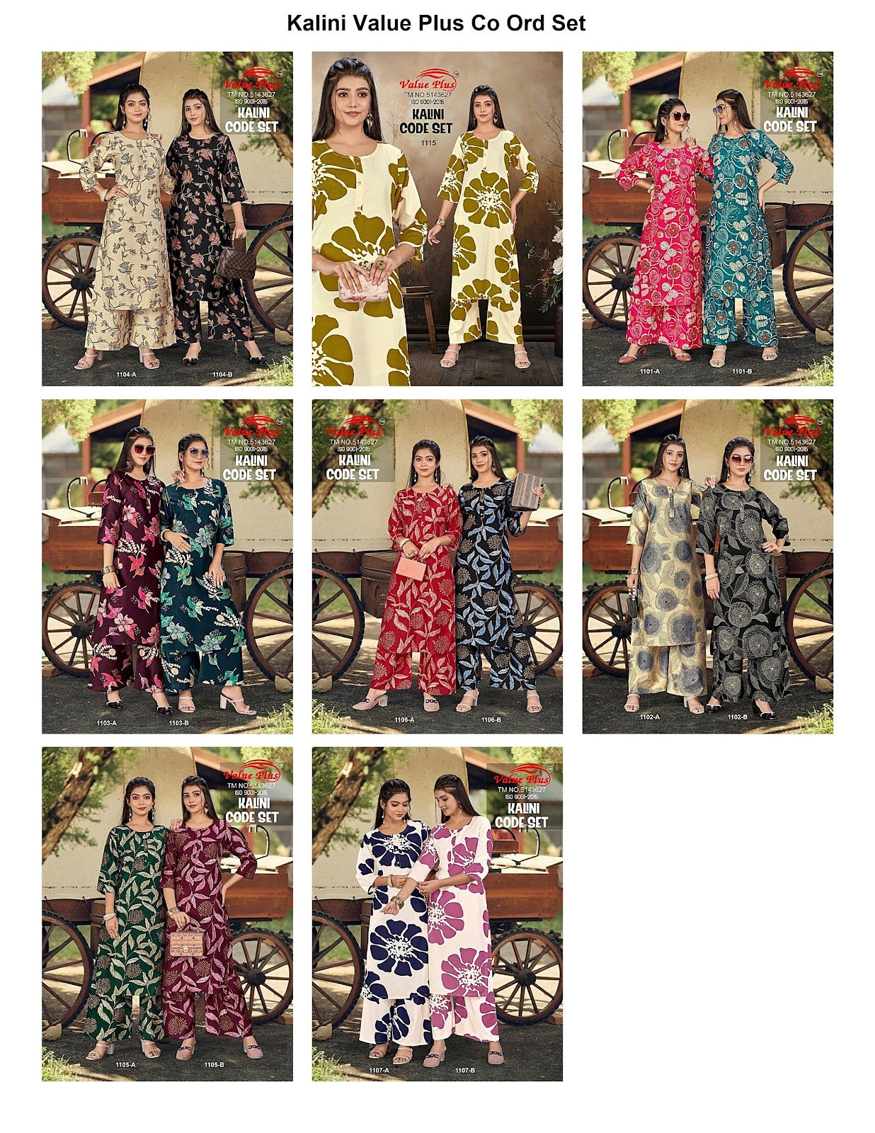 Kalini Value Plus Rayon Co Ord Set Manufacturer India