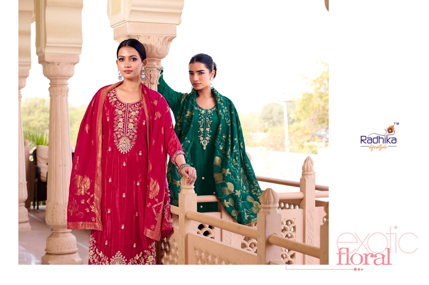 Kalini Vol 1 Radhika Lifestyle Silk Readymade Pant Style Suits Exporter India