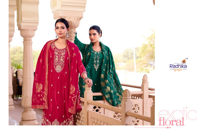 Kalini Vol 1 Radhika Lifestyle Silk Readymade Pant Style Suits Exporter India