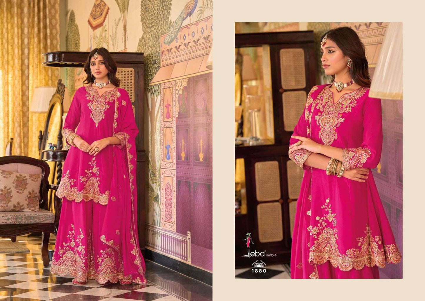 Kalista Eba Lifestyle Chinon Pakistani Readymade Suits Wholesaler Ahmedabad