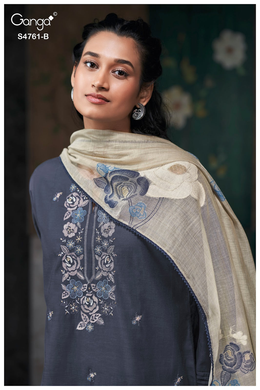 Kalista S4761 Ganga Silk Satin Plazzo Style Suits Manufacturer Gujarat