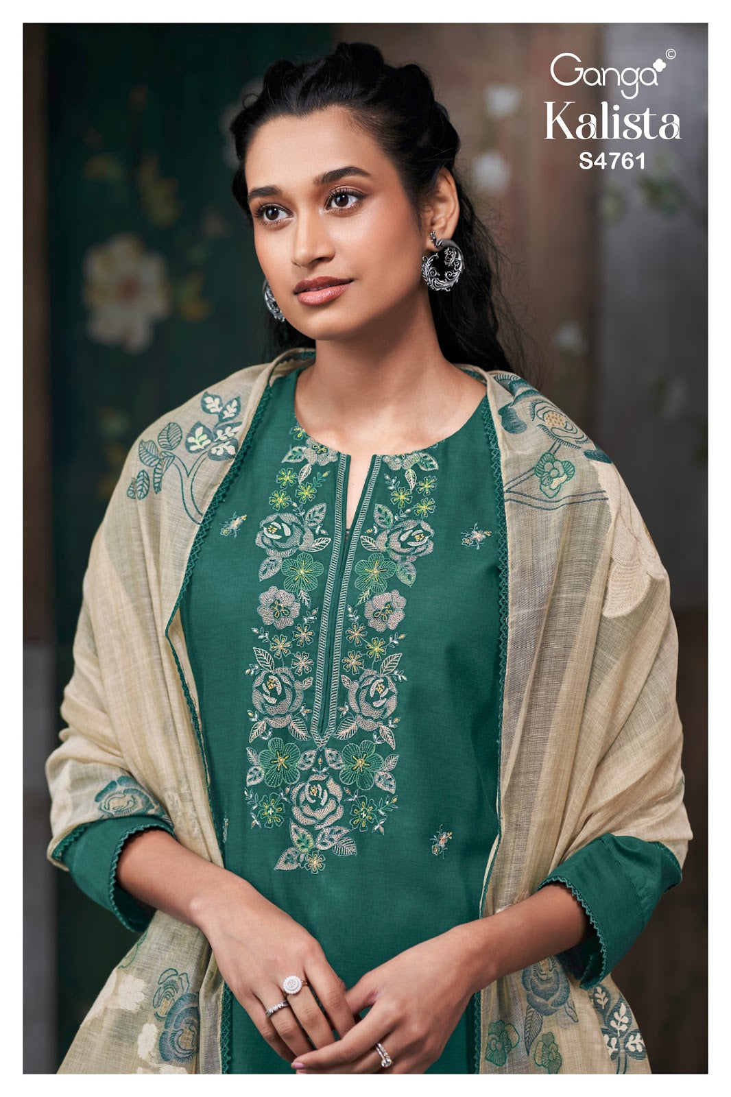 Kalista S4761 Ganga Silk Satin Plazzo Style Suits Manufacturer Gujarat