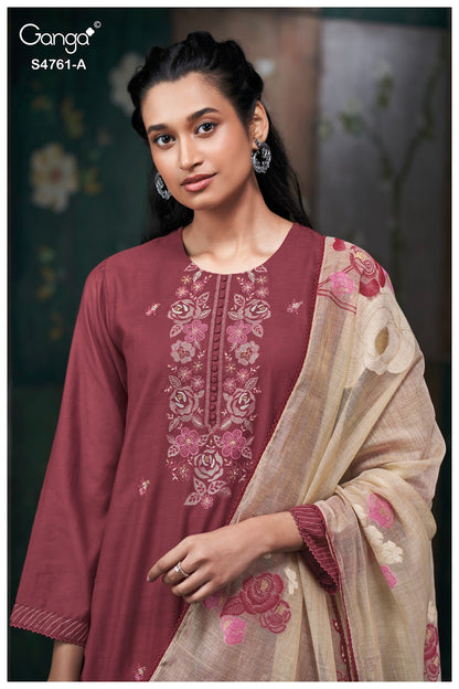 Kalista S4761 Ganga Silk Satin Plazzo Style Suits Manufacturer Gujarat