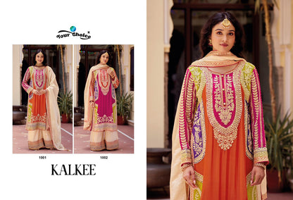 Kalkee Your Choice Chinon Pakistani Readymade Suits Manufacturer Ahmedabad