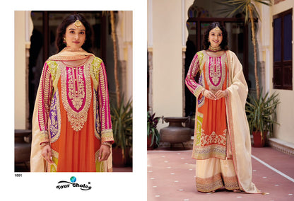Kalkee Your Choice Chinon Pakistani Readymade Suits Manufacturer Ahmedabad