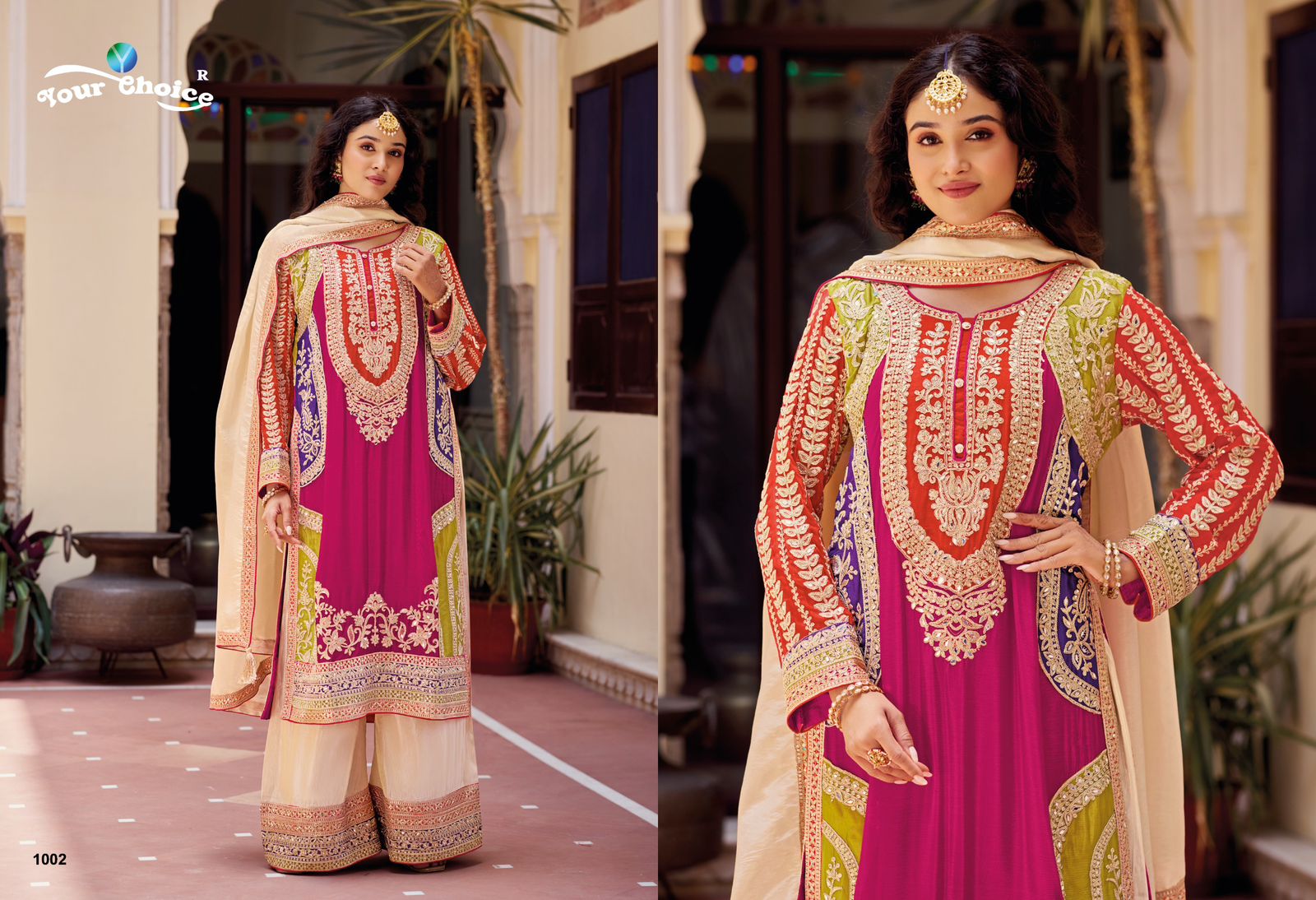 Kalkee Your Choice Chinon Pakistani Readymade Suits Manufacturer Ahmedabad