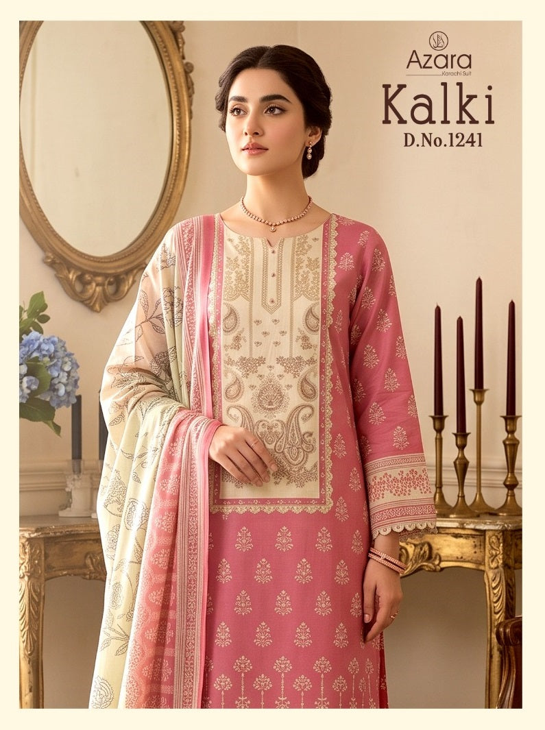 Kalki 1241 Radhika Fashion Azara Jam Cotton Karachi Salwar Suits Wholesaler