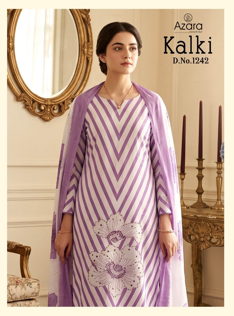 Kalki 1242 Radhika Fashion Azara Jam Cotton Karachi Salwar Suits Exporter