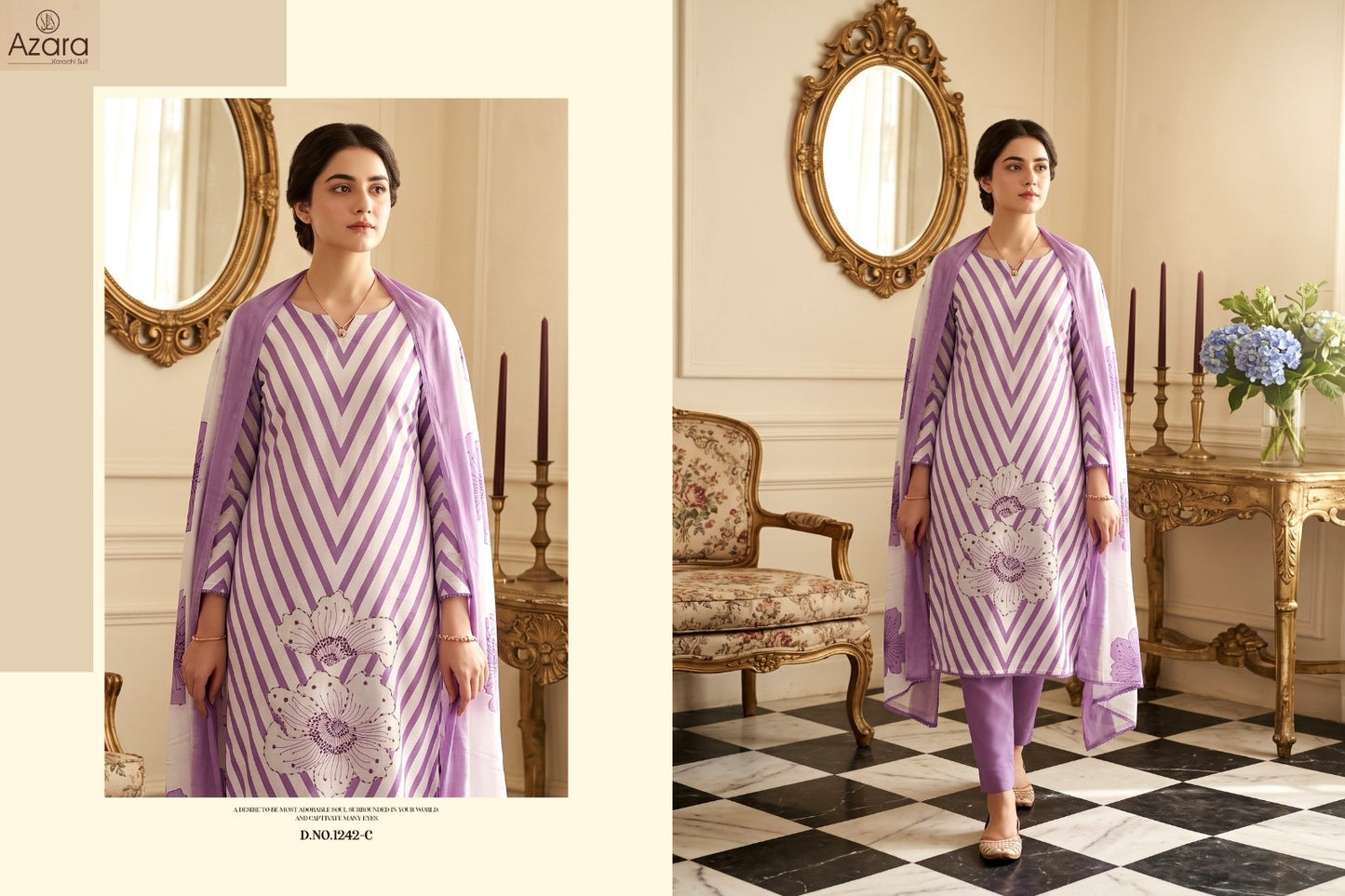 Kalki 1242 Radhika Fashion Azara Jam Cotton Karachi Salwar Suits Exporter