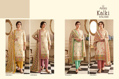 Kalki 1243 Radhika Fashion Azara Jam Cotton Karachi Salwar Suits Supplier