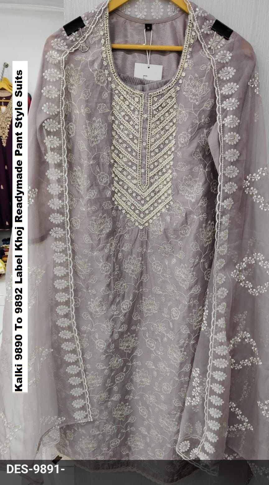 Kalki 9890 To 9892 Label Khoj Chanderi Viscose Readymade Pant Style Suits Supplier India