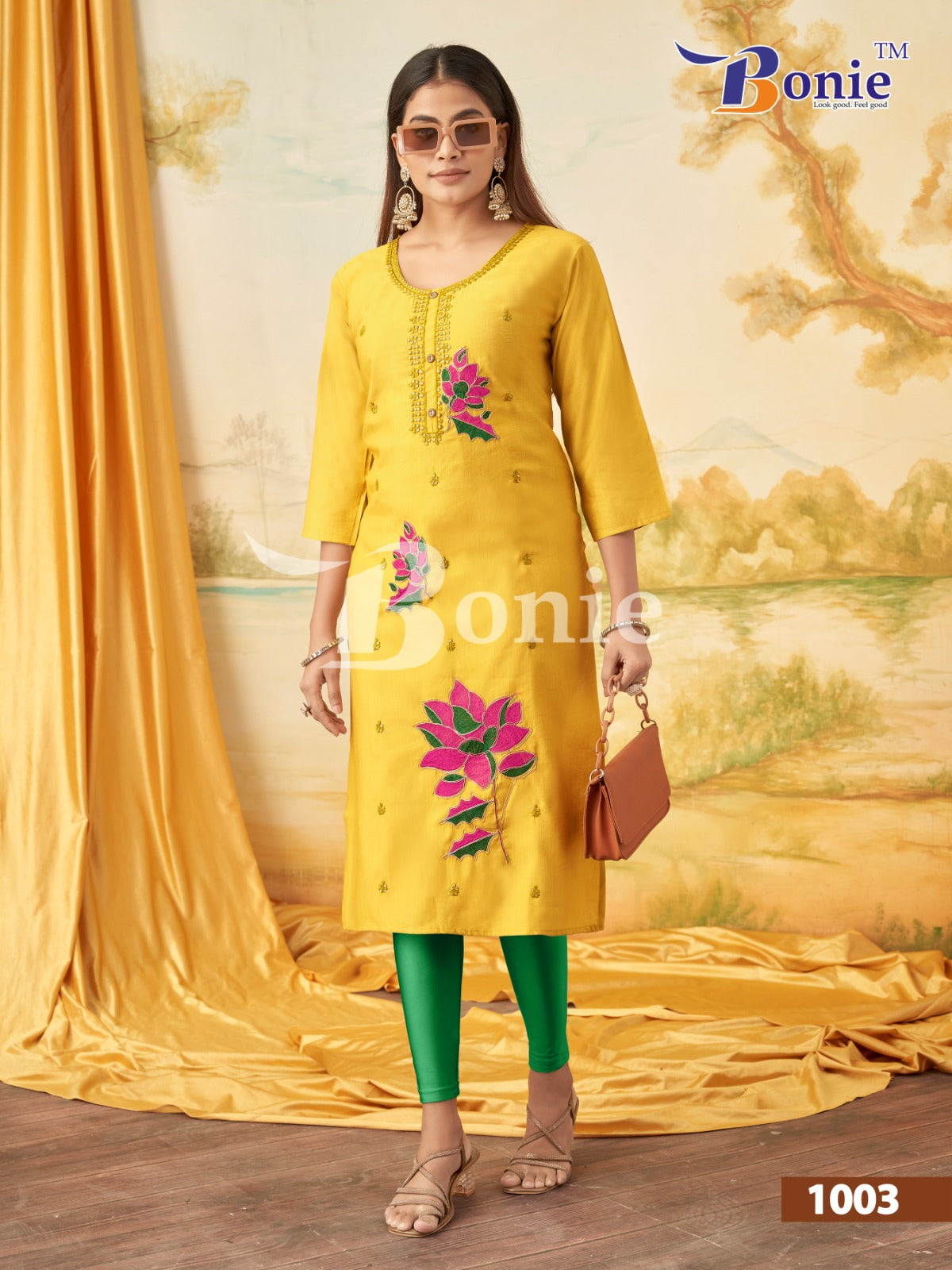 Kalki Bonie Vertigan Knee Length Kurtis Exporter Gujarat