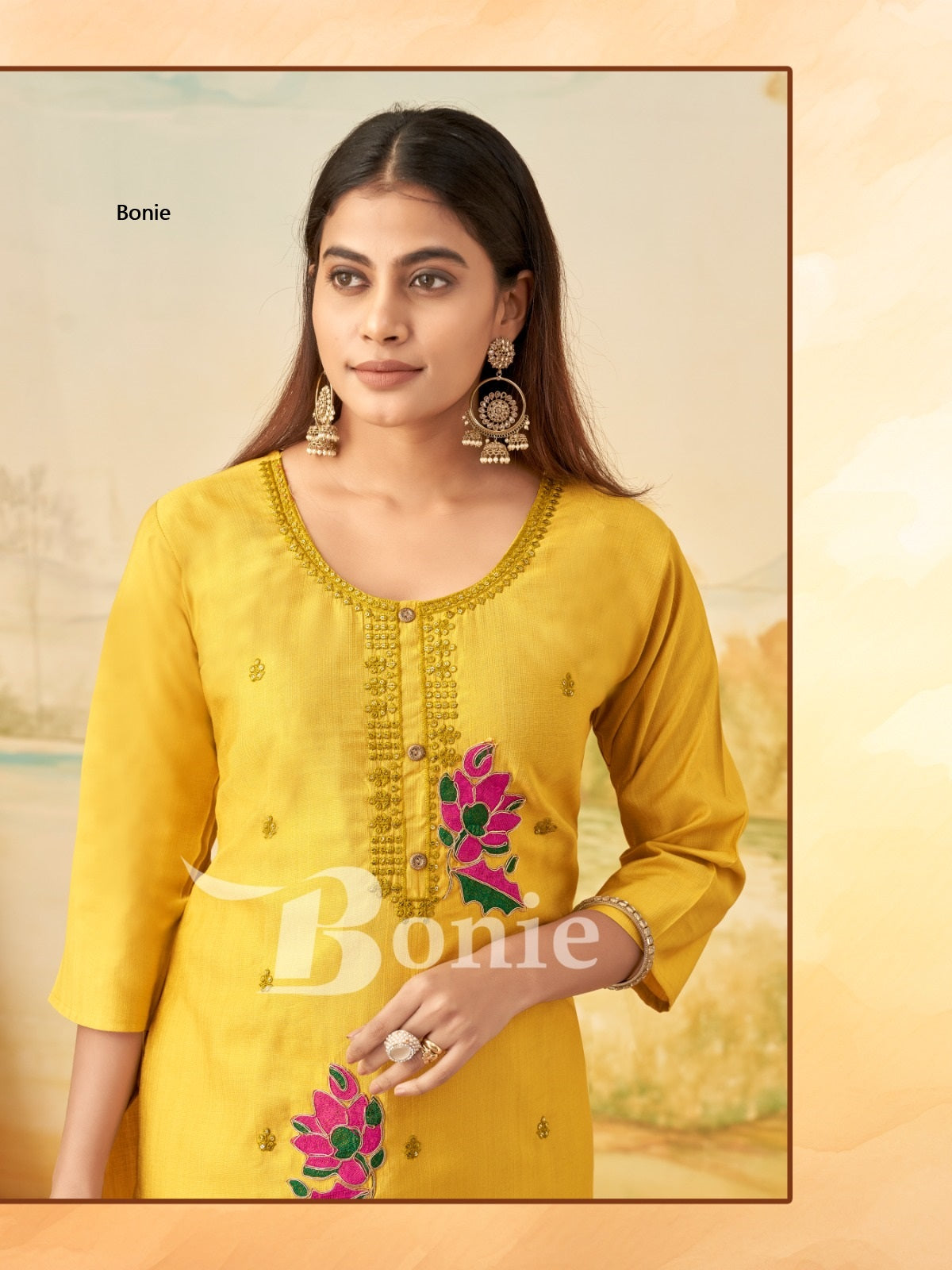 Kalki Bonie Vertigan Knee Length Kurtis Exporter Gujarat