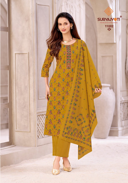 Kalki Stitch Vol 11 Suryajyoti Jam Satin Readymade Pant Style Suits Wholesale