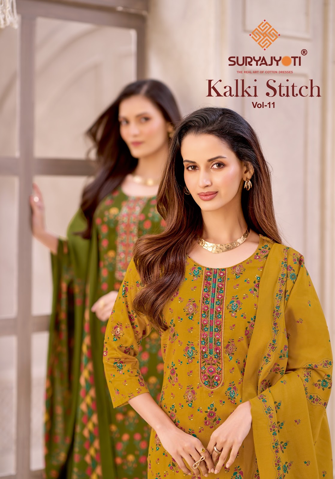 Kalki Stitch Vol 11 Suryajyoti Jam Satin Readymade Pant Style Suits Wholesale