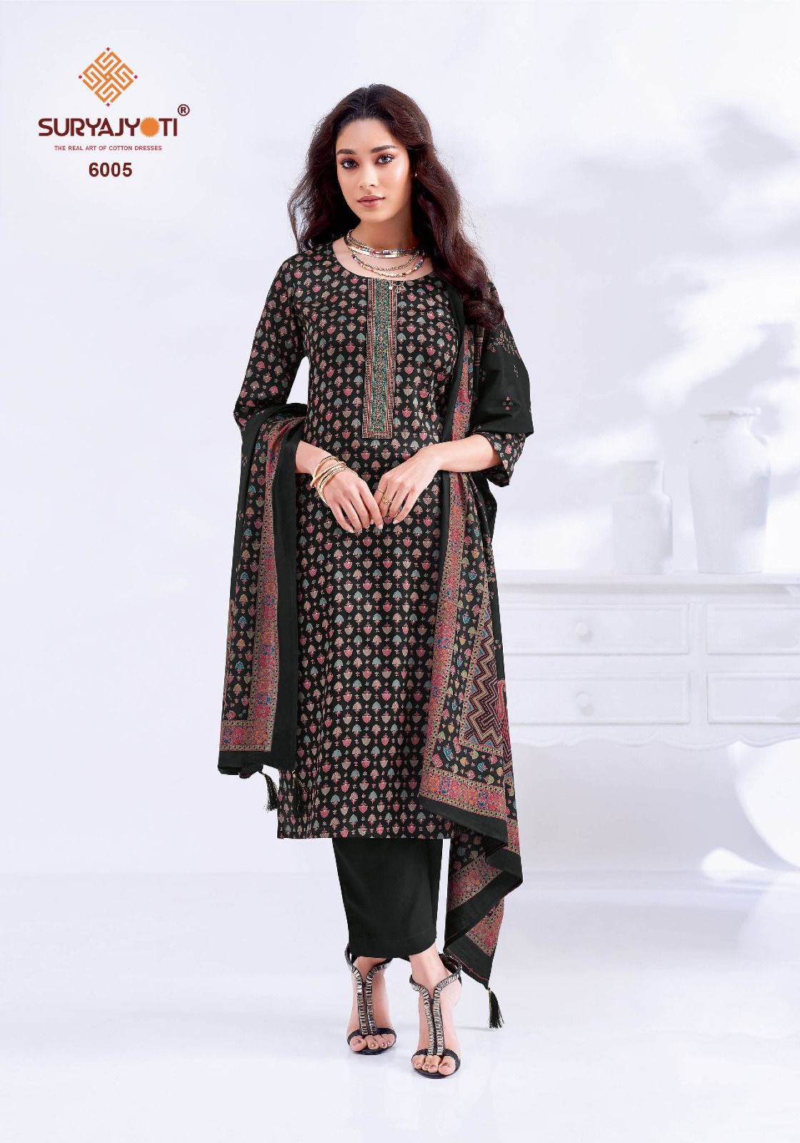 Kalki Stitch Vol 6 Suryajyoti Jaam Satin Readymade Pant Style Suits Supplier Gujarat