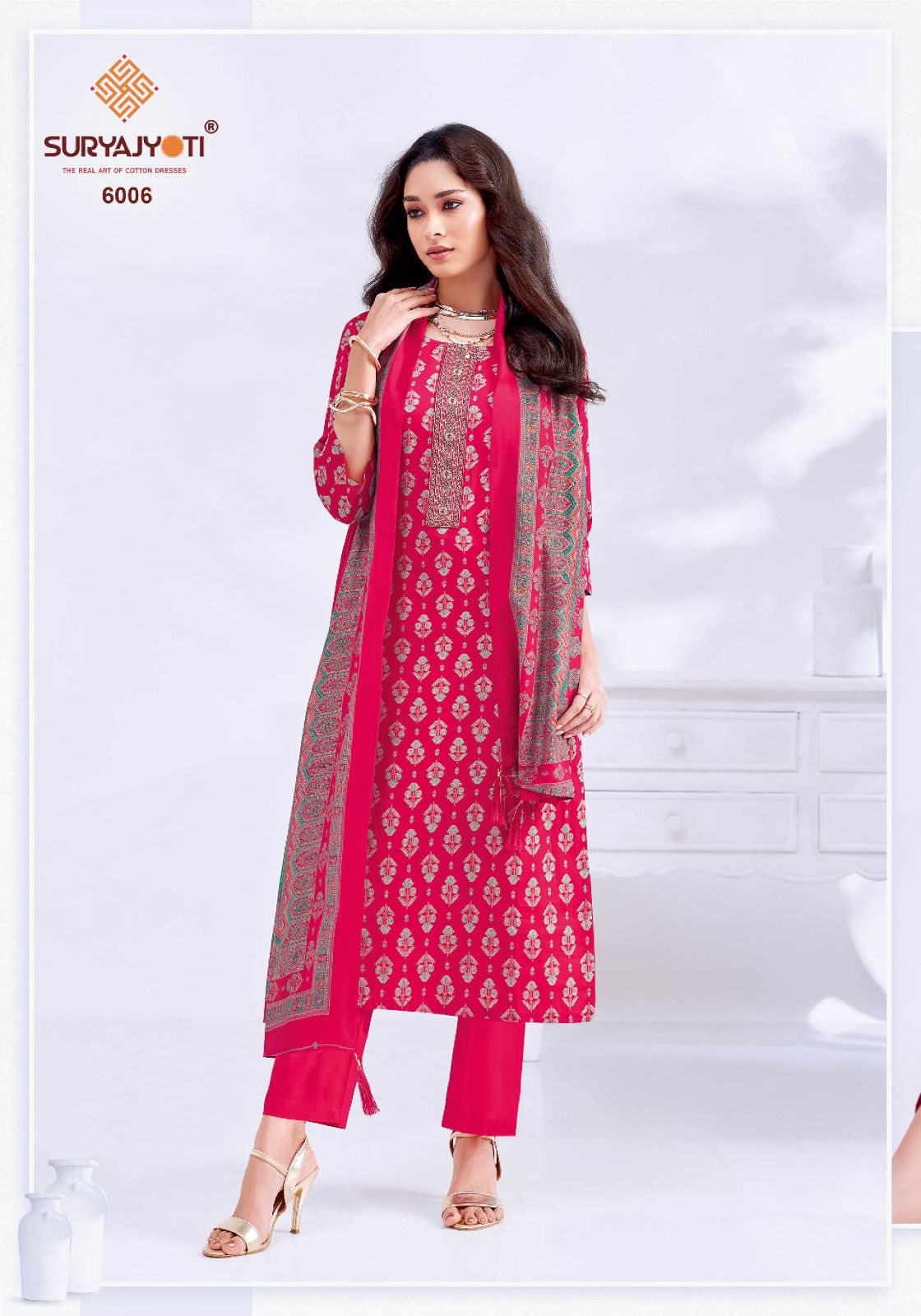 Kalki Stitch Vol 6 Suryajyoti Jaam Satin Readymade Pant Style Suits Supplier Gujarat