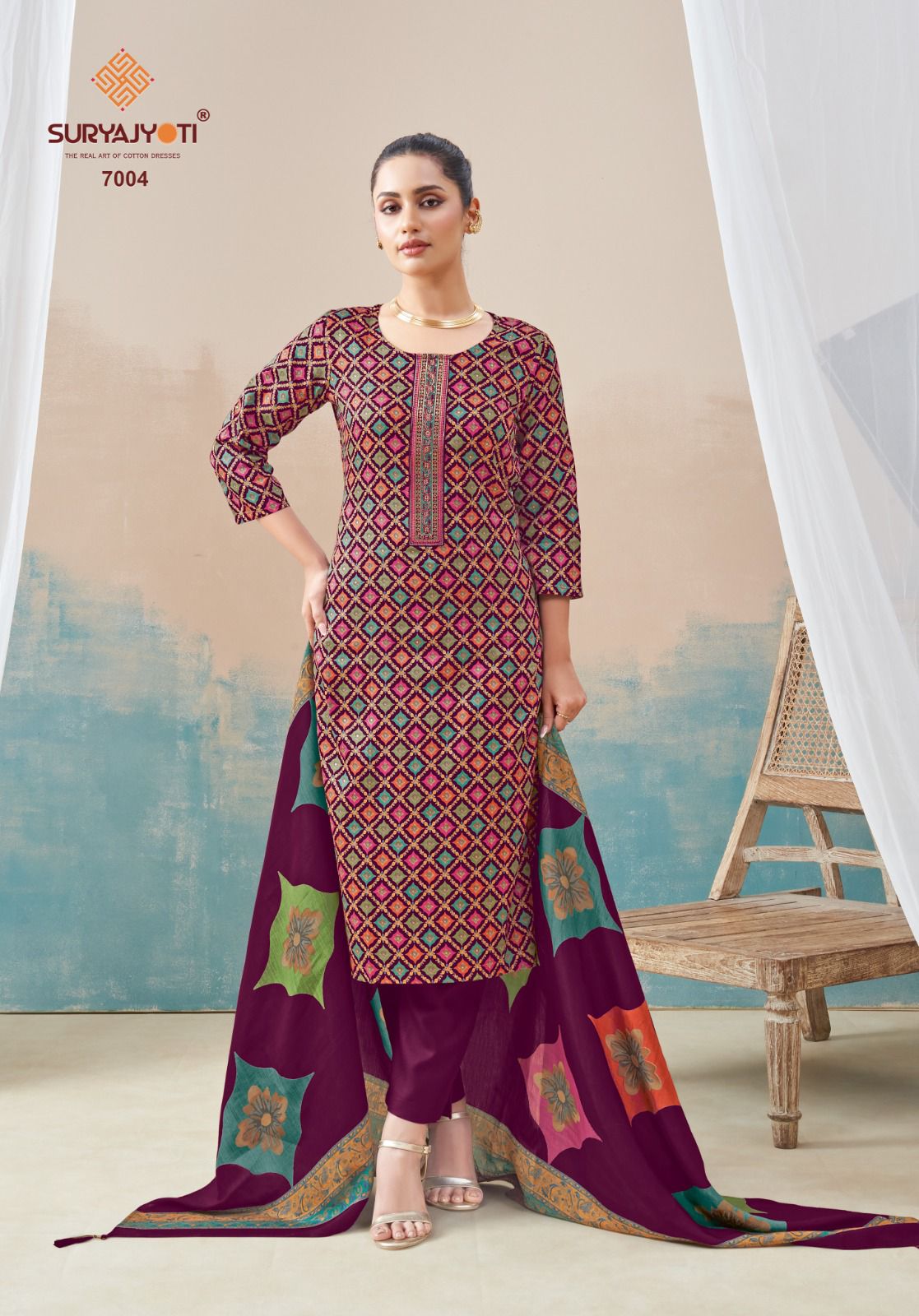 Kalki Stitch Vol 7 Suryajyoti Jaam Satin Readymade Pant Style Suits Wholesale Rate