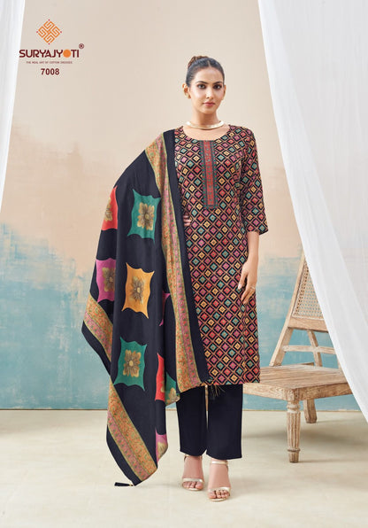 Kalki Stitch Vol 7 Suryajyoti Jaam Satin Readymade Pant Style Suits Wholesale Rate