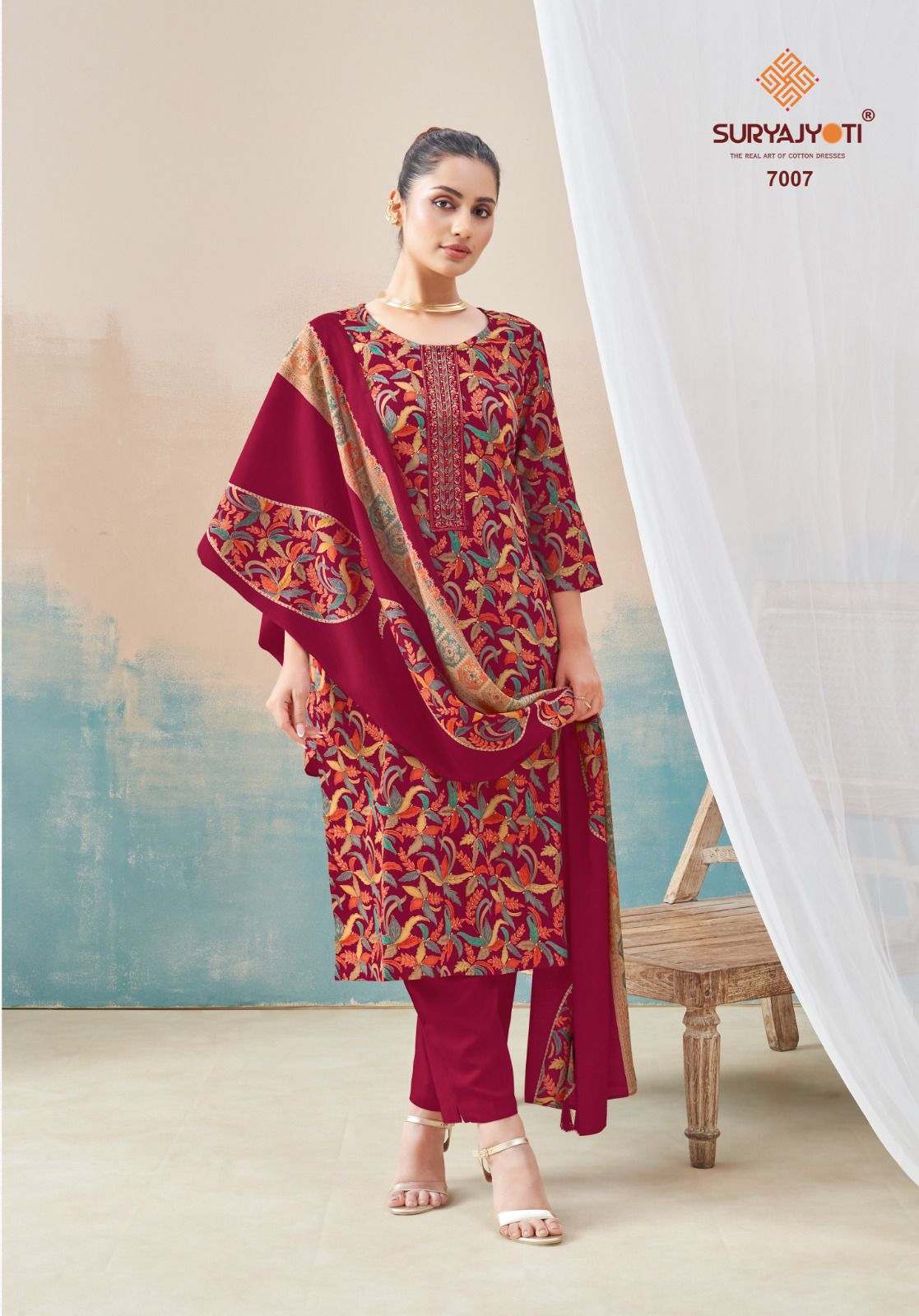 Kalki Stitch Vol 7 Suryajyoti Jaam Satin Readymade Pant Style Suits Wholesale Rate