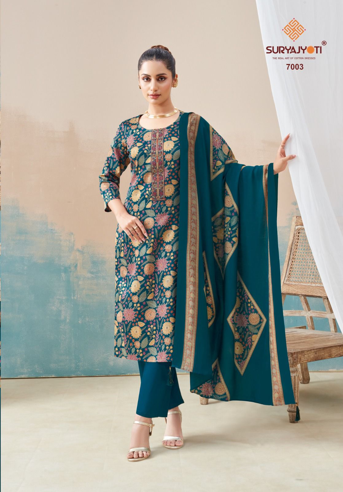 Kalki Stitch Vol 7 Suryajyoti Jaam Satin Readymade Pant Style Suits Wholesale Rate