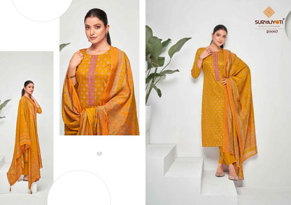 Kalki Vol 20 Suryajyoti Jaam Satin Pant Style Suits Supplier Gujarat
