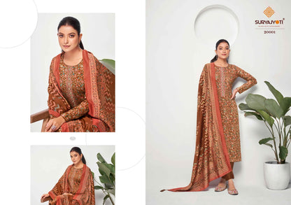 Kalki Vol 20 Suryajyoti Jaam Satin Pant Style Suits Supplier Gujarat