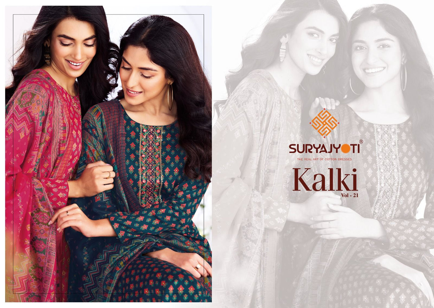 Kalki Vol 21 Suryajyoti Jaam Satin Pant Style Suits Wholesaler