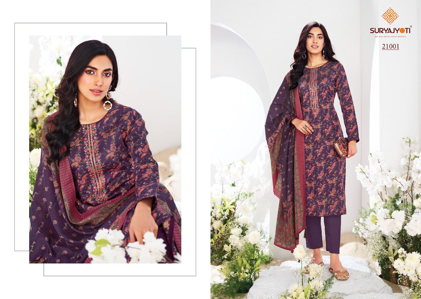 Kalki Vol 21 Suryajyoti Jaam Satin Pant Style Suits Wholesaler